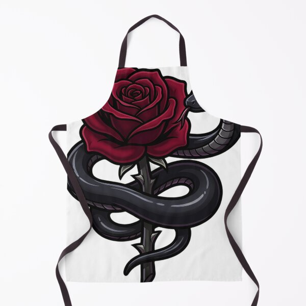 Item preview, Gothic Crimson Rose and Obsidian Serpent designed and sold by IllumeInk.