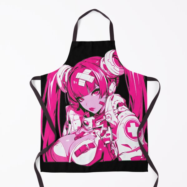 Item preview, Pink Nurse Cyberpunk Anime Girl, Waifu Nurse designed and sold by NovaBlossomCo.