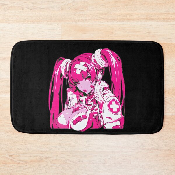 Item preview, Pink Nurse Cyberpunk Anime Girl, Waifu Nurse designed and sold by NovaBlossomCo.