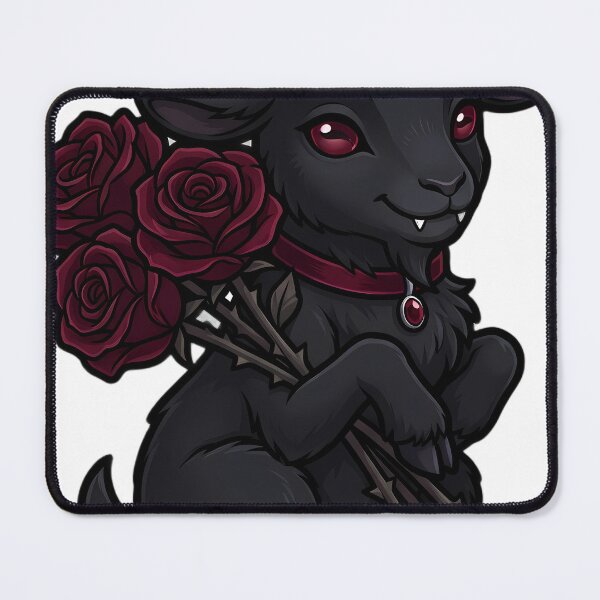 Item preview, Gothic Crimson Rose Bouquet and Black Goat Kid designed and sold by IllumeInk.