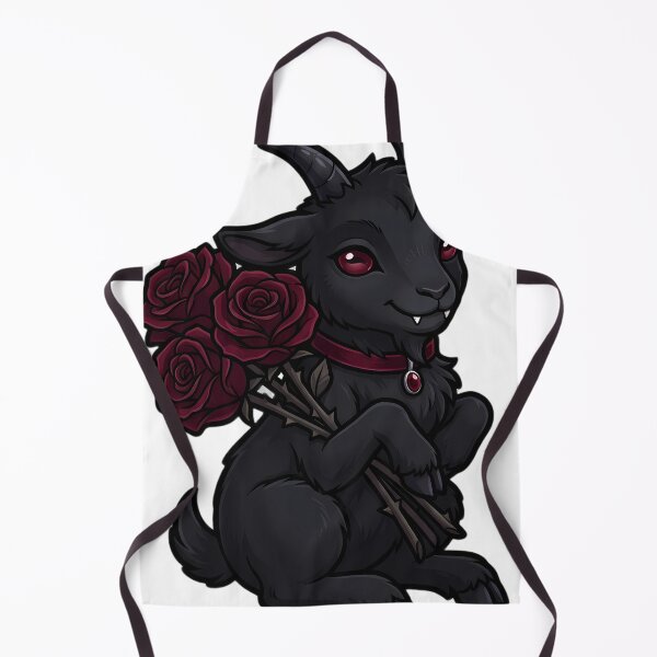 Item preview, Gothic Crimson Rose Bouquet and Black Goat Kid designed and sold by IllumeInk.