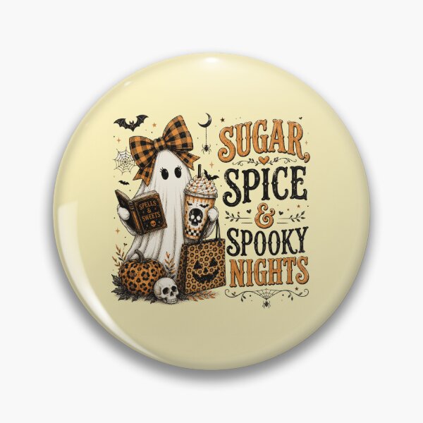 Item preview, Sugar Spice And Spooky Halloween Night Graphic Design designed and sold by PrintSpire Studios.