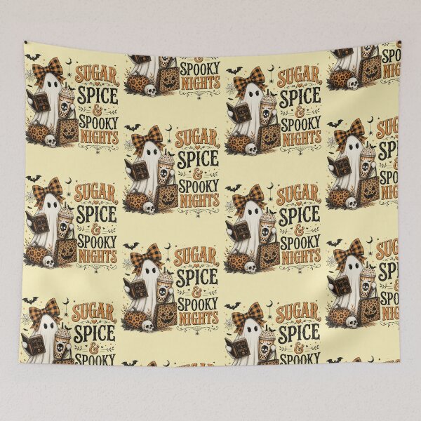 Item preview, Sugar Spice And Spooky Halloween Night Graphic Design designed and sold by PrintSpire Studios.