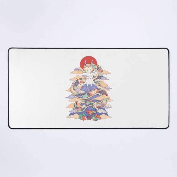 Item preview, Japanese Dragon & Mount Fuji | Traditional Japanese Mythology Art designed and sold by MrDev.