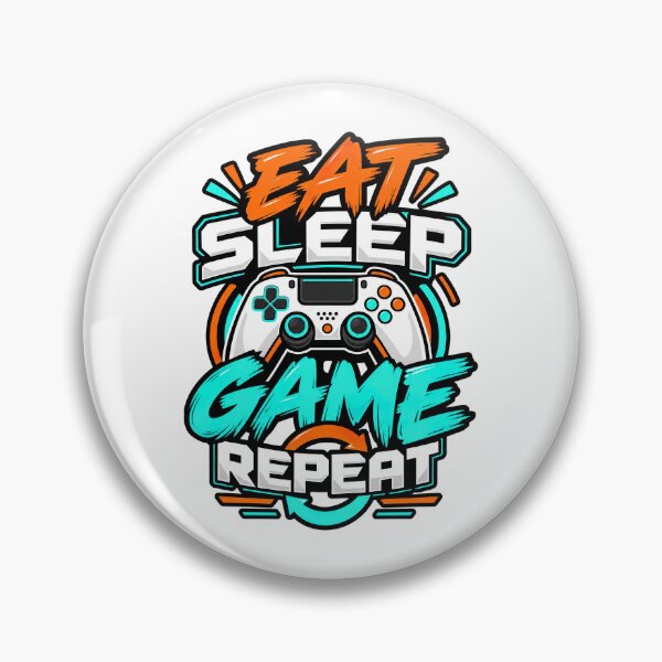 Item preview, Eat Sleep Game Repeat Gaming T-Shirt | Gamer Life Controller Design designed and sold by graphic-genie.