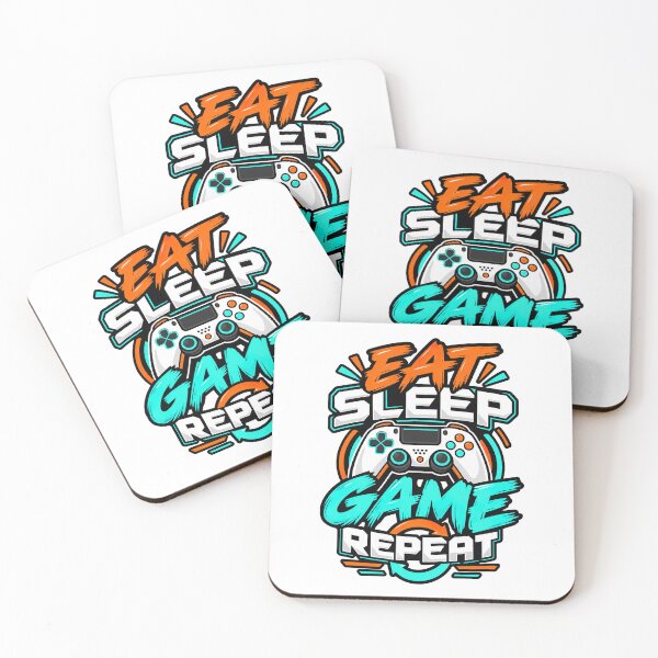 Item preview, Eat Sleep Game Repeat Gaming T-Shirt | Gamer Life Controller Design designed and sold by graphic-genie.