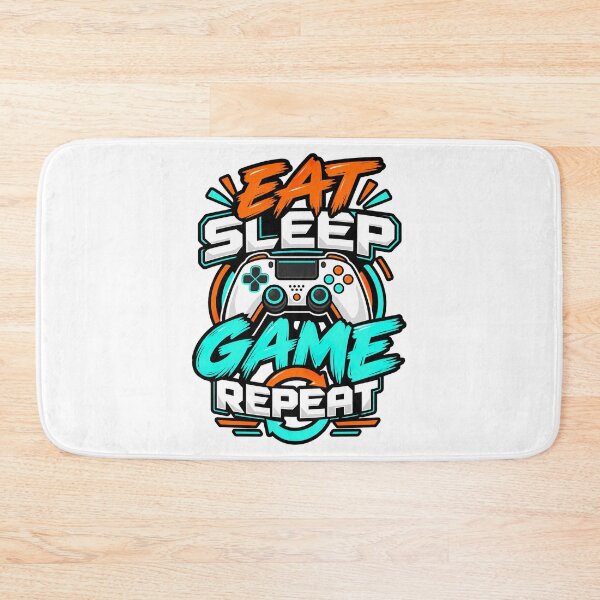Item preview, Eat Sleep Game Repeat Gaming T-Shirt | Gamer Life Controller Design designed and sold by graphic-genie.