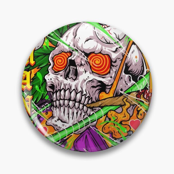 Item preview, Intense Skull Psychedelic Chaos  designed and sold by Scratch-Rainbow.