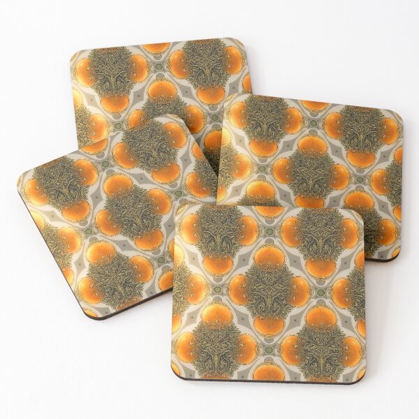 Item preview, Orange Art Nouveau designed and sold by The Ravens Ballad.