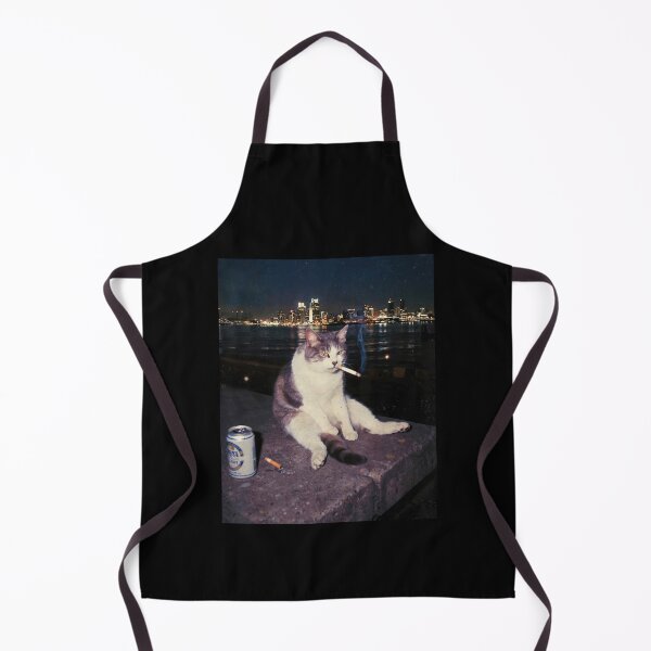 Item preview, Smoking Cat – Funny Cigarette Kitten Meme  designed and sold by ellapaintcoast.