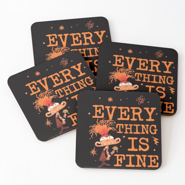 Item preview, Everything Is Fine Cartoon  designed and sold by Thecreepofc.
