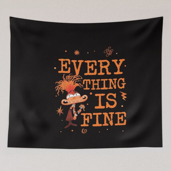 Item preview, Everything Is Fine Cartoon  designed and sold by Thecreepofc.