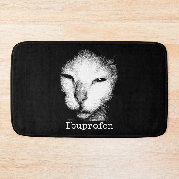 Item preview, Ibuprofen Cat Funny Meme designed and sold by ellapaintcoast.