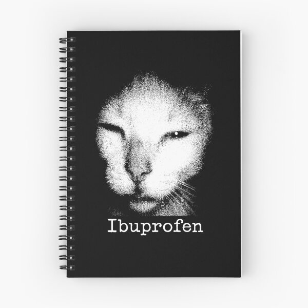 Item preview, Ibuprofen Cat Funny Meme designed and sold by ellapaintcoast.