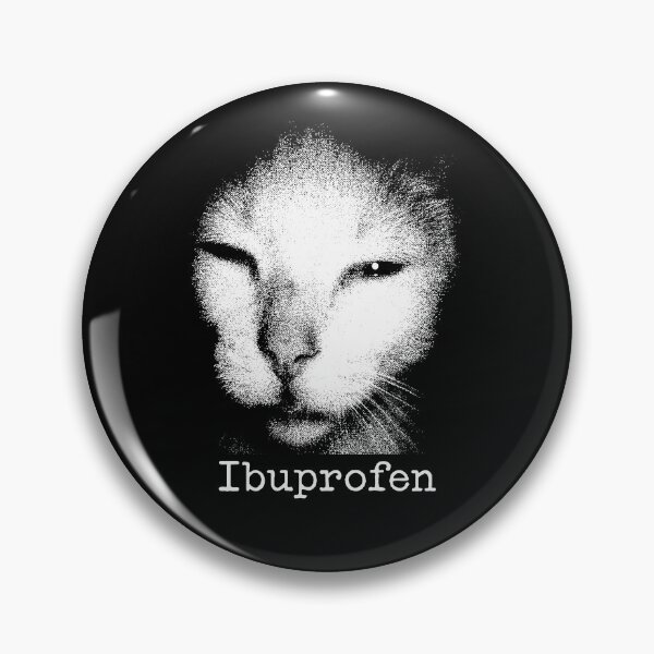 Item preview, Ibuprofen Cat Funny Meme designed and sold by ellapaintcoast.