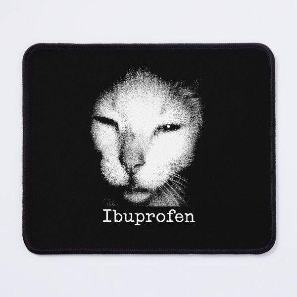 Item preview, Ibuprofen Cat Funny Meme designed and sold by ellapaintcoast.