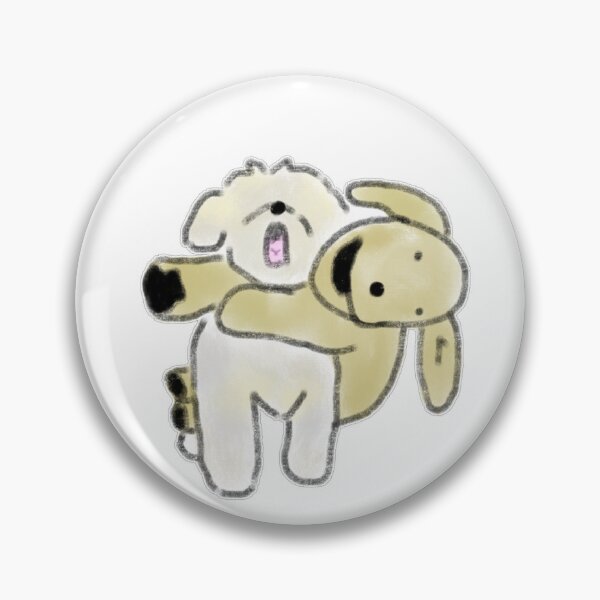 Item preview, Fluffy Puppies Hugging Dog Lover Gift designed and sold by raun.draw.