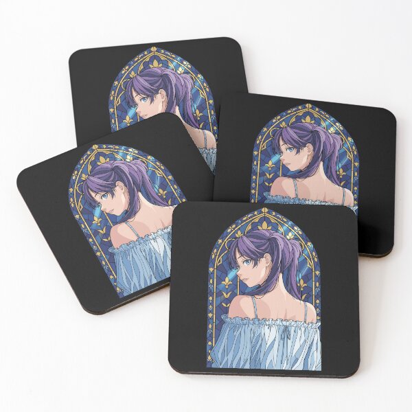 Item preview, Ayame Moriya Blue Box Blue Stained Glass Back View designed and sold by mildaclairmo.