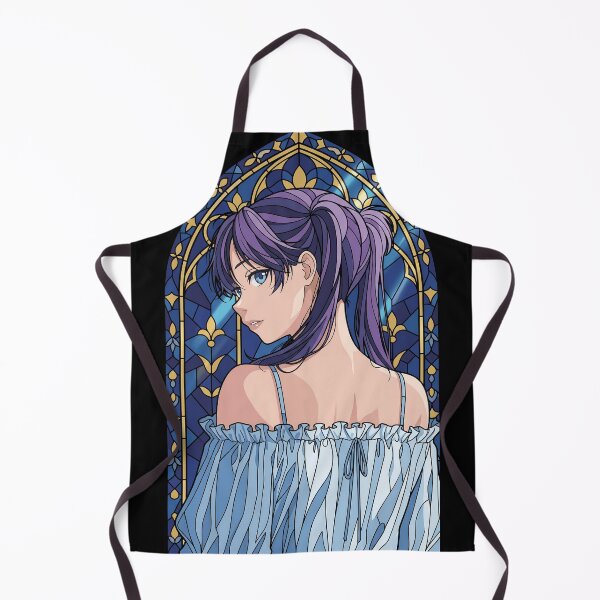 Item preview, Ayame Moriya Blue Box Blue Stained Glass Back View designed and sold by mildaclairmo.