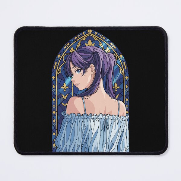 Item preview, Ayame Moriya Blue Box Blue Stained Glass Back View designed and sold by mildaclairmo.
