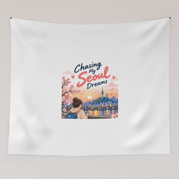 Item preview, Seoul Korea Travel Shirt, Chasing My Seoul Dreams Tee, Korea Lover Gift, Korean Vacation Shirt, Seoul Trip Gift for Women designed and sold by SunAndJune.