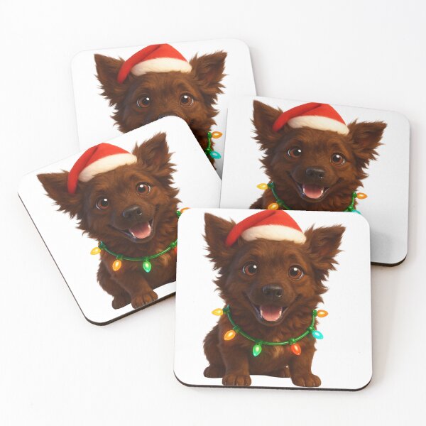 Item preview, Mudi Dog Christmas Cheer designed and sold by Sillytoe.