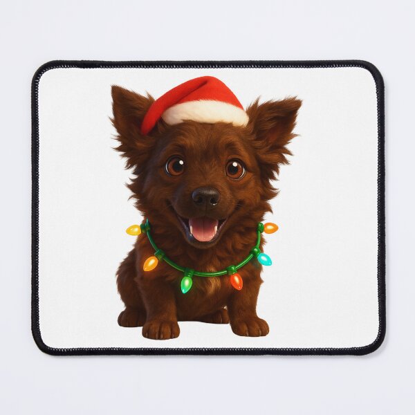 Item preview, Mudi Dog Christmas Cheer designed and sold by Sillytoe.