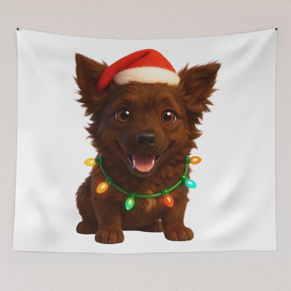 Item preview, Mudi Dog Christmas Cheer designed and sold by Sillytoe.