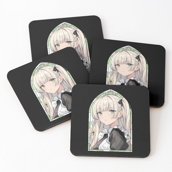Item preview, Erna Spy Classroom Elegant Stained Glass Maid Portrait designed and sold by mildaclairmo.