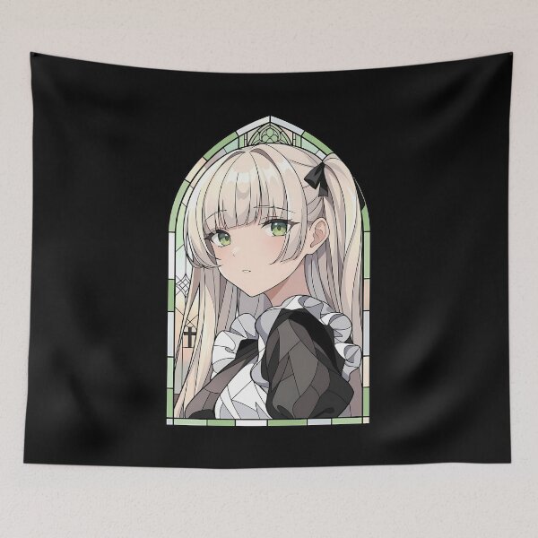 Item preview, Erna Spy Classroom Elegant Stained Glass Maid Portrait designed and sold by mildaclairmo.