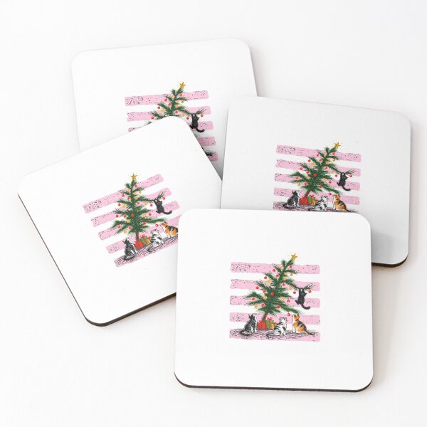 Item preview, Playful Cats On Christmas Tree designed and sold by MassonCalepon.