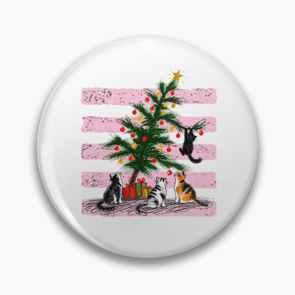 Item preview, Playful Cats On Christmas Tree designed and sold by MassonCalepon.