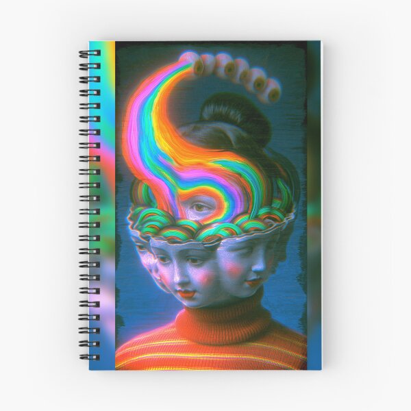 Item preview, The Rainbow Flowing Into A Two-Faced Head's Third Eye designed and sold by MongLongStudio.