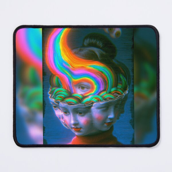 Item preview, The Rainbow Flowing Into A Two-Faced Head's Third Eye designed and sold by MongLongStudio.