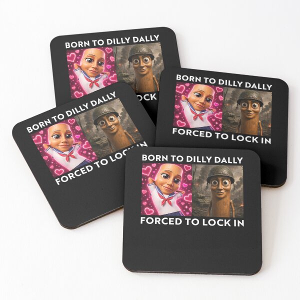 Item preview, Born To Dilly Dally Forced To Lock In Funny Brainrot Meme designed and sold by ellapaintcoast.