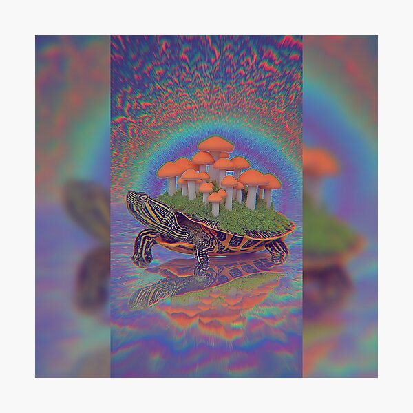 Item preview, The Turtle Carrying A Mushroom Garden designed and sold by MongLongStudio.