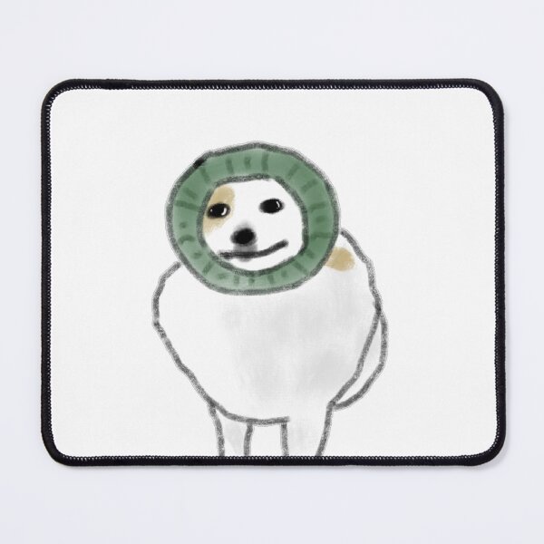 Item preview, Funny Dog Wearing Green Knit Snood designed and sold by raun.draw.