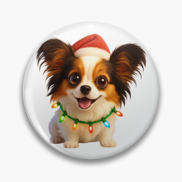 Item preview, Papillon Mix Dog Christmas Cheer designed and sold by Sillytoe.