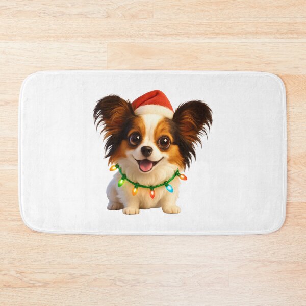 Item preview, Papillon Mix Dog Christmas Cheer designed and sold by Sillytoe.