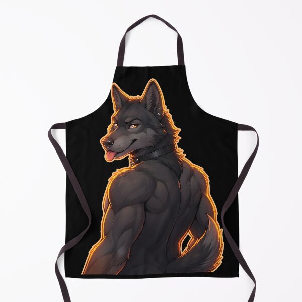 Item preview, Anthro Black Wolf Muscular OCS Artwork designed and sold by DuckOddity.
