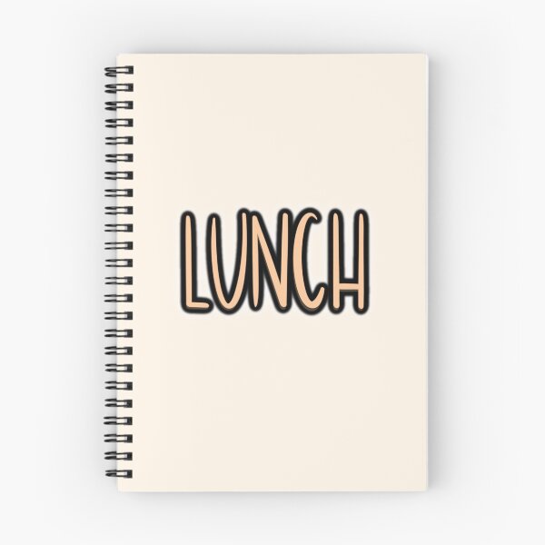 Item preview, Lunch – Cute Retro Typography Sticker designed and sold by sososweett.
