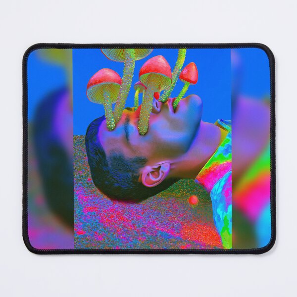 Item preview, Mushrooms Growing From An Upside-Down Face designed and sold by MongLongStudio.