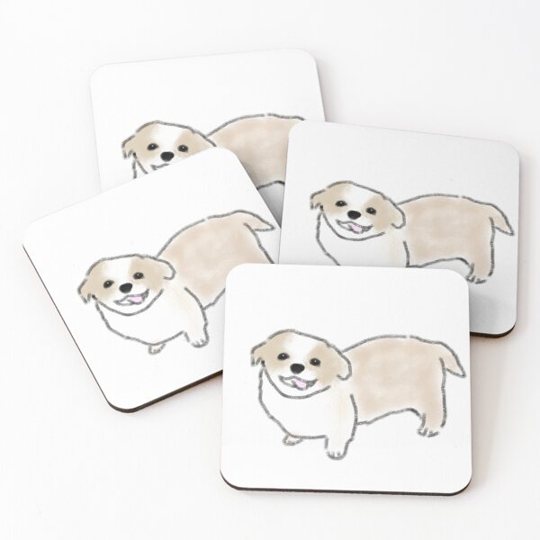 Item preview, Happy Light Brown Small Puppy Dog designed and sold by raun.draw.
