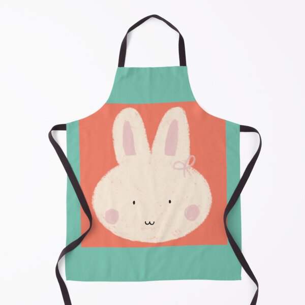 Item preview, Fluffy Bunny Stare Coral Pink Art designed and sold by PeachyyDoodle.