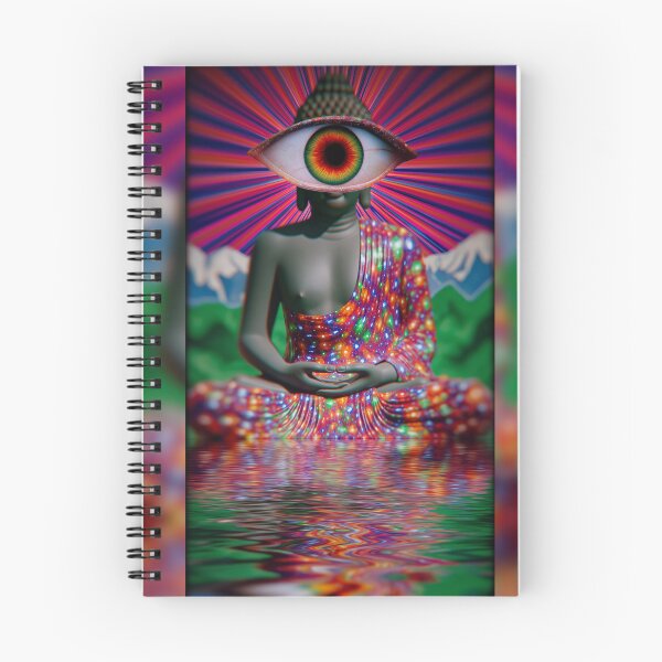 Item preview, The Third Eye Buddha Watching Over The Mountains designed and sold by MongLongStudio.