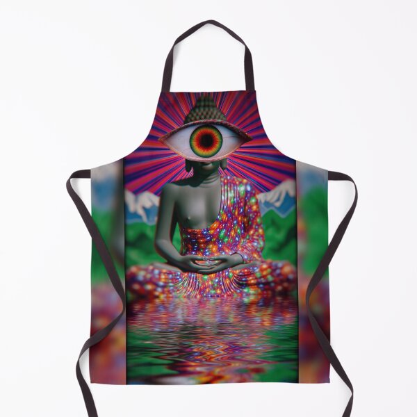 Item preview, The Third Eye Buddha Watching Over The Mountains designed and sold by MongLongStudio.