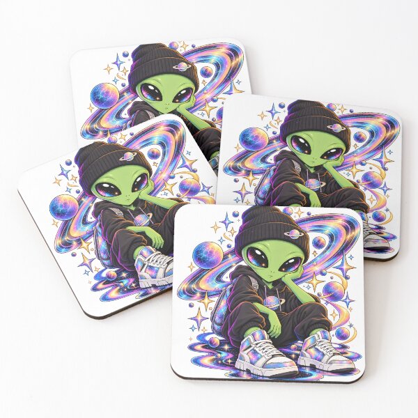 Item preview, Cosmic Streetwear Alien designed and sold by TinyWeird.