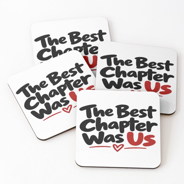 Item preview, The Best Chapter Was Us Romantic Love Quote Minimal Typography Design designed and sold by Lovestickerco.