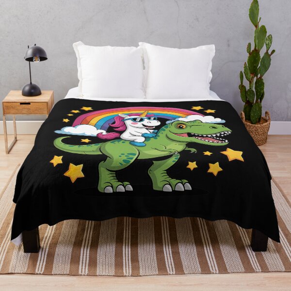 Item preview, Dinosaur And Unicorn Unicorn Riding Dinosaur designed and sold by LeahKanja.