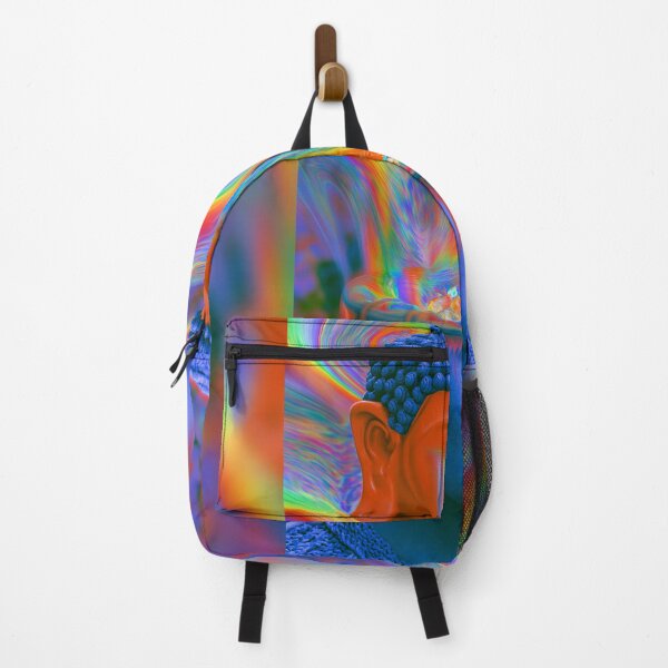 Item preview, Rainbow Tears Streaming From The Buddha Into A Blue Face designed and sold by MongLongStudio.